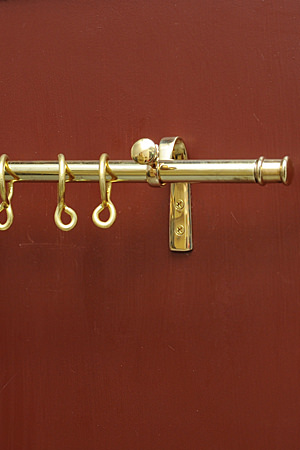 Brass Curtain Pole Set