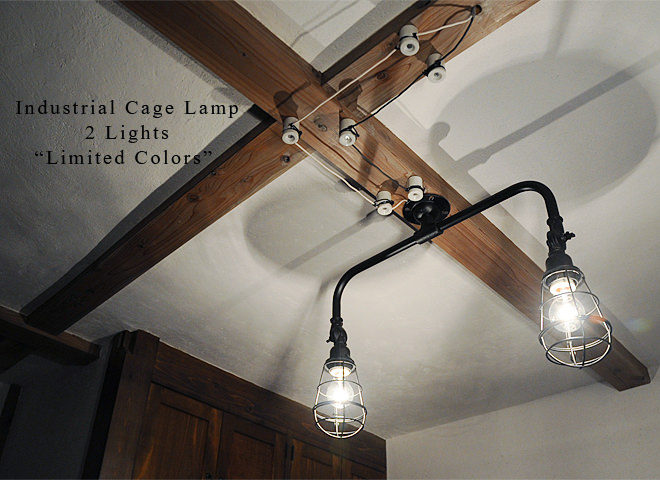 インダストリアル　ケージランプ　2灯 リミテッドカラー