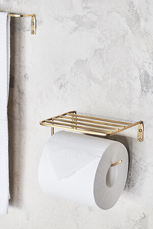 Retro Brass KAKU Toilet Paper Holder