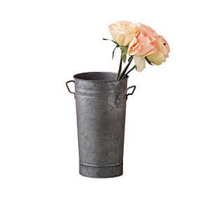 Tin Rusty Flower Pot S