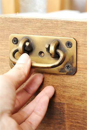 Antique Brass Pull Rect L