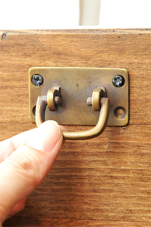 Antique Brass Pull Rect S