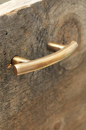 Antique Brass Pull Curve