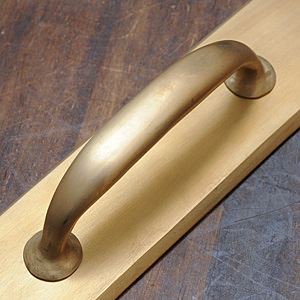 SOLID BRASS Base Handle Gold