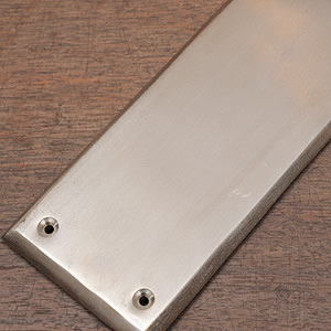SOLID BRASS Push Plate Silver