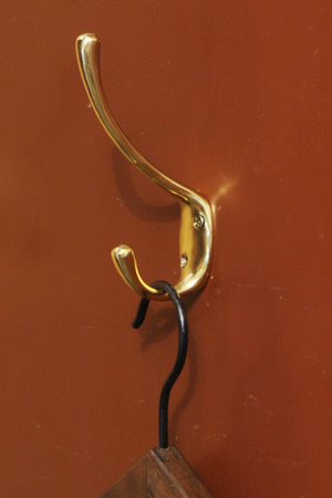 Polish Brass Double Hook