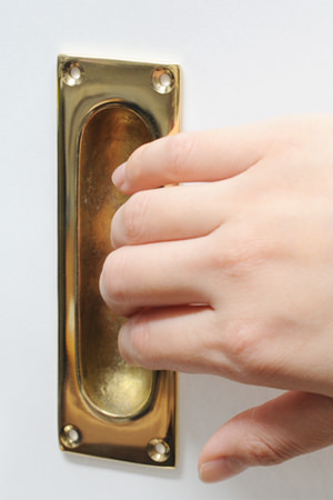 Polish Brass Slide Door Pull
