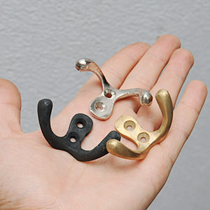 SOLID BRASS Double Hook