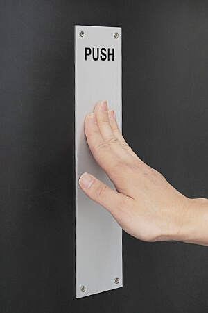 Matte Aluminum Door Handle Set PUSH & PULL