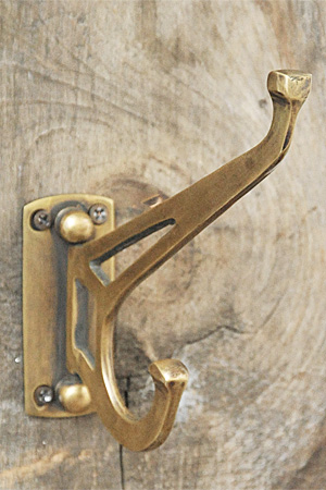 Antique Brass Folding Hook