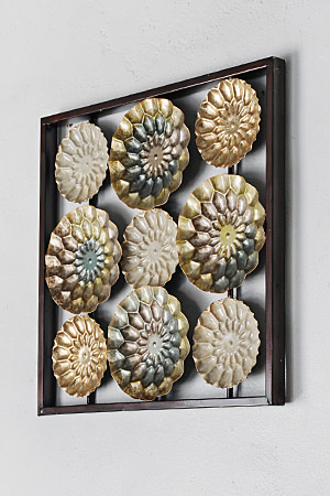 Wall Deco Flower Square Frame
