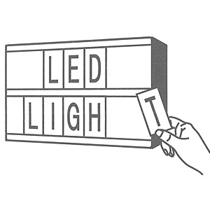 LED Box Sign S