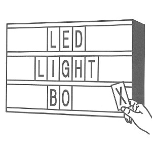 LED Box Sign L