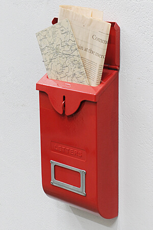 Mail Box Slim Red