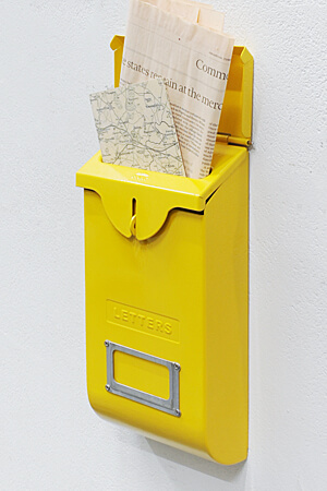 Mail Box Slim Yellow