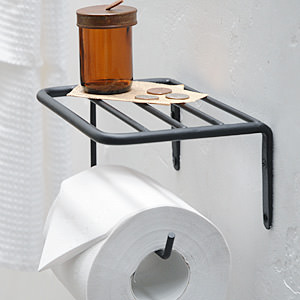 Plain Iron Toilet Paper Holder　Top board