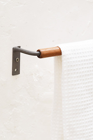 Wood Towel Bar L