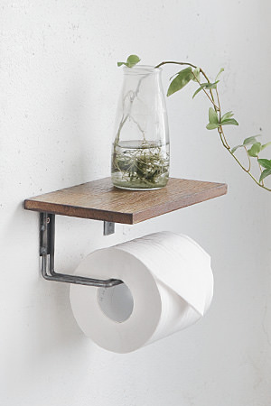 Pine Wood Toilet Paper Holder