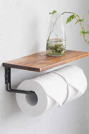 Pine Wood Paper Towel Holder