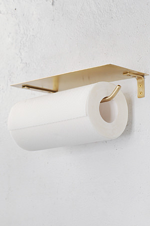 Brass Top Toilet Paper Holder Double